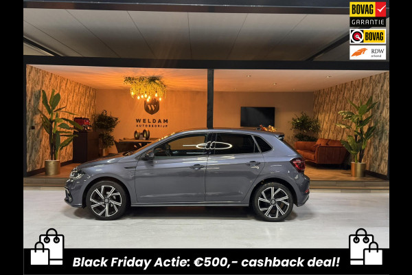 Volkswagen Polo 1.0 TSI 3x R-Line Garantie Pano IQ. Matrix Led Carplay Camera Keyless IQ. Drive Lane ACC Navi Clima Rijklaar