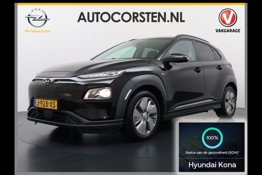 Hyundai Kona EV 64kWh SOH 100% Warmtepomp Head Up Display Adap.Cruise Navi Ecc Camera Apple Carplay Android Auto Pdc Fashion Lane Assist Dodehoekwaarschuwing Keyless Privacy Glas DAB FCA 1e Eigenaar Origineel Nederlandse Auto