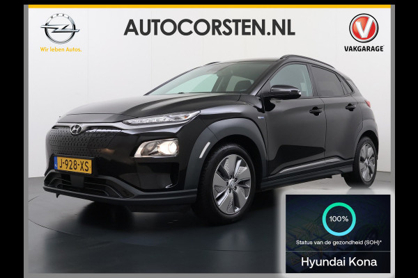 Hyundai Kona EV Fashion 64kWh SOH 100% Warmtepomp Head Up Display Adap.Cruise Navi Ecc Camera Apple Carplay Android Auto Pdc Lane Assist Dodehoekwaarschuwing Keyless Privacy Glas DAB FCA 1e Eigenaar Origineel Nederlandse Auto