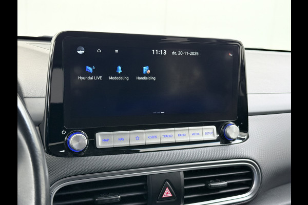 Hyundai Kona EV 64kWh SOH 100% Warmtepomp Head Up Display Adap.Cruise Navi Ecc Camera Apple Carplay Android Auto Pdc Fashion Lane Assist Dodehoekwaarschuwing Keyless Privacy Glas DAB FCA 1e Eigenaar Origineel Nederlandse Auto