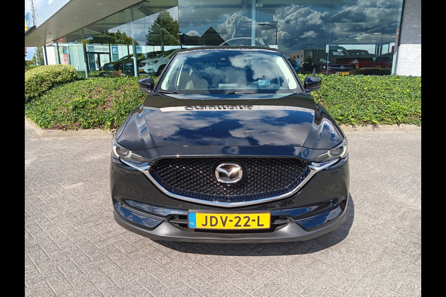Mazda CX-5 2.0 SkyActiv-G 165 Luxury AUTOMAAT, Leder, Navi, Clima, Head-up, etc. incl. 12 MND BOVAGGARANTIE stoelkoeling voor, stoelverwarming voor én achter, zeer compleet!