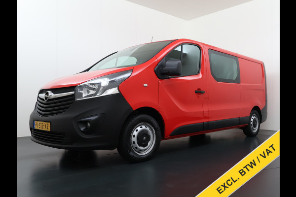 Opel Vivaro 1.6CDTI 126PK DC 5-Pers. L2H1 Dubbele Cabine Navi Camera EURO 6 Airco Trekhaak Cruise Control Pdc Sport EcoFlex Betonplex Vloer Wandbetimmering Schuifdeur 1e Eigenaar Origineel Nederlandse Auto