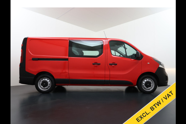 Opel Vivaro 1.6CDTI 126PK DC 5-Pers. L2H1 Dubbele Cabine Navi Camera EURO 6 Airco Trekhaak Cruise Control Pdc Sport EcoFlex Betonplex Vloer Wandbetimmering Schuifdeur 1e Eigenaar Origineel Nederlandse Auto
