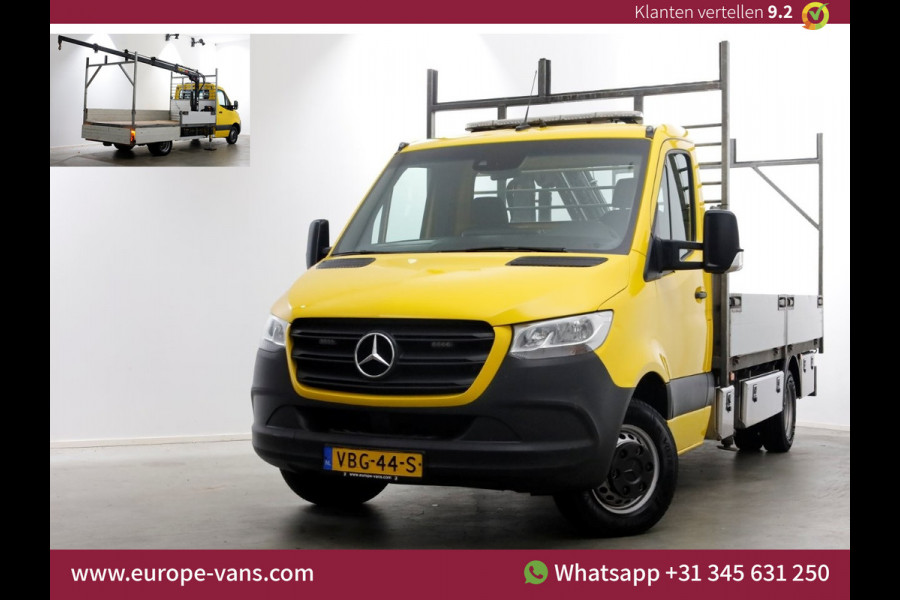 Mercedes-Benz Sprinter 516 CDI 163pk E6 Open Laadbak+HIAB T-CLX 029 Kraan PTO/Trekhaak 3500kg 06-2019