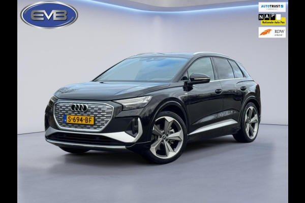 Audi Q4 e-tron 40 S 300 pk edition 77 kWh, 1 e eigenaar, 2 X S line, 21 inch, elect.bed. trekhaak, NL auto met nationale auto pas