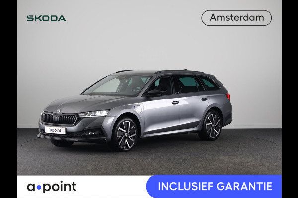 Škoda Octavia Combi 1.4 TSI iV PHEV Sportline Business 204 pk Automaat (DSG) | Verlengde garantie | Navigatie | Parkeersensoren | Adaptieve cruise control | Stoelverwarming |