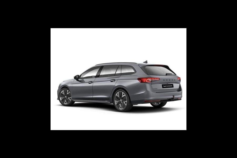 Škoda Superb combi Sportline Business 1.5 TSI PHEV 150 kW / 204 PK Co | Panoramadak, elektrisch bedienbaar | Trekhaak, wegklapbaar | Travel Assist Plus Sportline | Dynamic Chassis Control Pakket | CANTON Soundsystem | Lichtmetalen velgen 19 inch Aniara Aero zilver