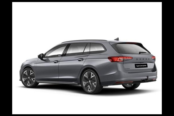 Škoda Superb combi Sportline Business 1.5 TSI PHEV 150 kW / 204 PK Co | Panoramadak, elektrisch bedienbaar | Trekhaak, wegklapbaar | Travel Assist Plus Sportline | Dynamic Chassis Control Pakket | CANTON Soundsystem | Lichtmetalen velgen 19 inch Aniara Aero zilver