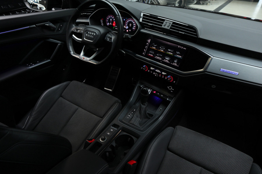 Audi Q3 Sportback 45TFSI quattro S-Line Panodak ACC B&O Leer Navi Camera Climate Elektr. bedienb. achterklep PDC LM velgen