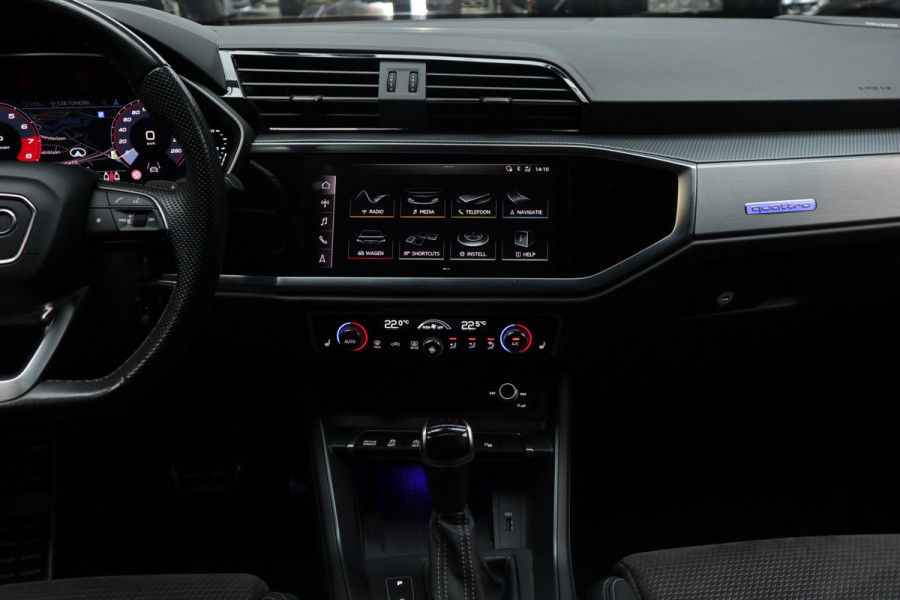 Audi Q3 Sportback 45TFSI quattro S-Line Panodak ACC B&O Leer Navi Camera Climate Elektr. bedienb. achterklep PDC LM velgen
