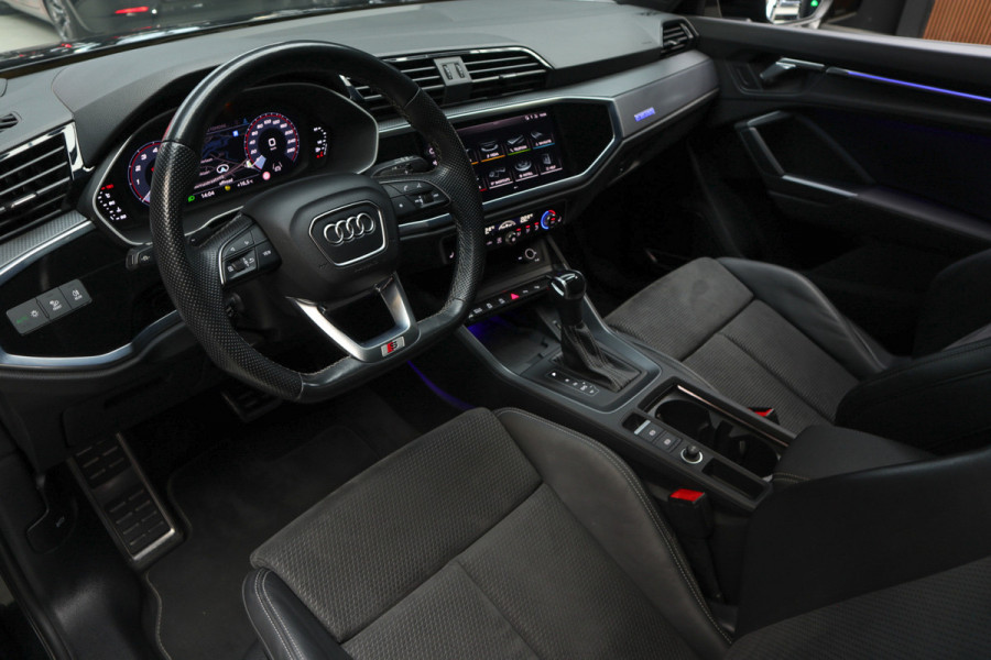 Audi Q3 Sportback 45TFSI quattro S-Line Panodak ACC B&O Leer Navi Camera Climate Elektr. bedienb. achterklep PDC LM velgen