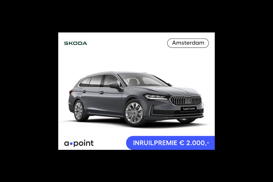 Škoda Superb combi Business Edition 1.5 TSI PHEV 150 kW / 204 PK Comb | Trekhaak, wegklapbaar | Chrome pakket |  Lichtmetalen velgen 18 inch Dofida zilver