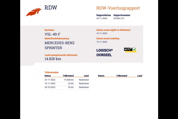 Mercedes-Benz Sprinter 515 CDI Euro 6 Automaat Bakwagen Laadklep - MBUX - Cruise