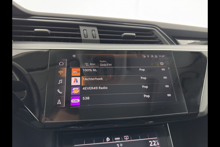 Audi e-tron 55 quattro Business edition Plus 95 kWh [ 3-Fase ] (INCL-BTW) *PANO | LUXURY-LEATHER | ADAPTIVE-CRUISE | FULL-LED | DIGI-COCKPIT | KEYLESS | MEMORY-PACK | CAMERA | NAVI-FULLMAP | SHIFT-PADDLES | DAB+ | COMFORT-SEATS | 20''ALU*