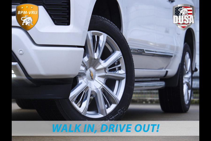 Chevrolet 1500 | Silverado | 6.2L V8 High Country | Leder | Schuifkantel NIEUW BINNEN! Getoonde accessoires zijn verkrijgbaar tegen meerprijs