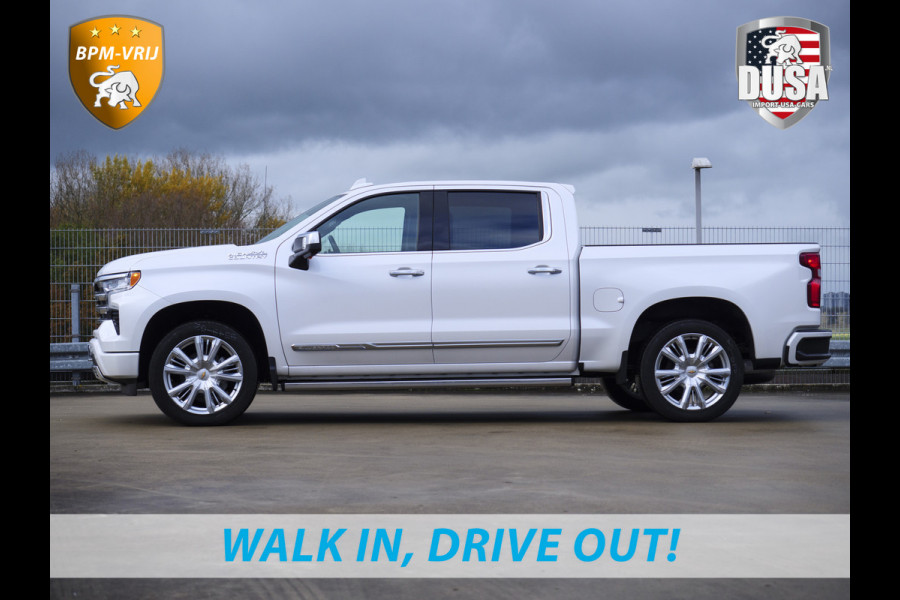 Chevrolet 1500 | Silverado | 6.2L V8 High Country | Leder | Schuifkantel NIEUW BINNEN! Getoonde accessoires zijn verkrijgbaar tegen meerprijs
