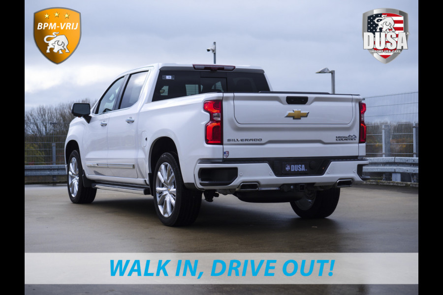 Chevrolet 1500 | Silverado | 6.2L V8 High Country | Leder | Schuifkantel NIEUW BINNEN! Getoonde accessoires zijn verkrijgbaar tegen meerprijs