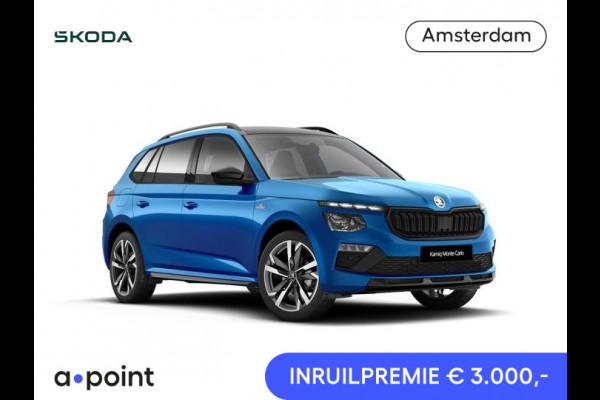 Škoda Kamiq Monte Carlo 1.0 TSI 85 kW / 115 PK SUV 7 versn. DS | Travel Assist Plus | Winter Pakket | 18 inch lichtmetalen velgen Ursa Monte Carlo