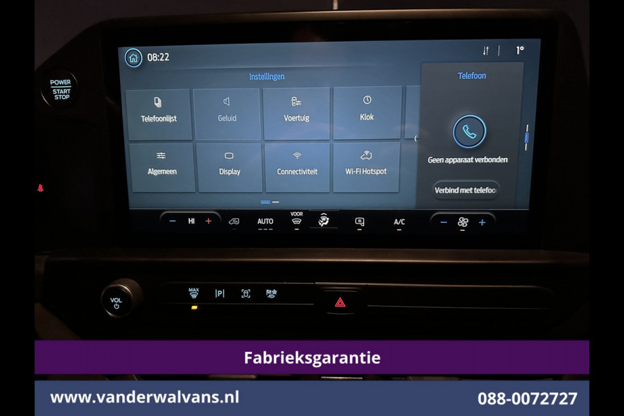 Ford Transit Custom 2.0 TDCI 136pk L2H1 Fabrieksgarantie Euro6 Airco | Camera | LED | Apple Carplay | Android Auto | Cruisecontrol Parkeersensoren, Bijrijdersbank