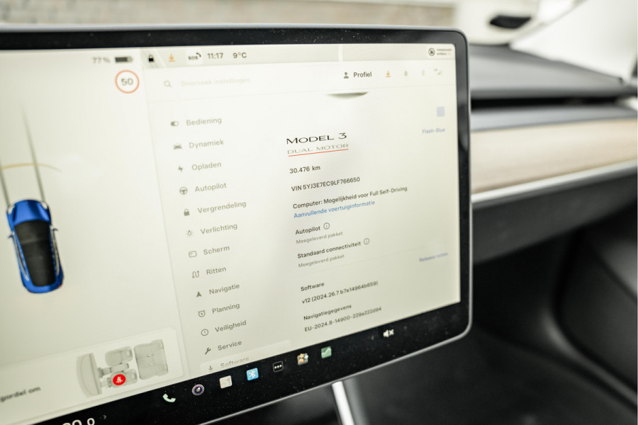 Tesla Model 3 Performance AWD 75 kWh Tijdelijke eindejaarskorting, nu van 29750.- voor 28750.-