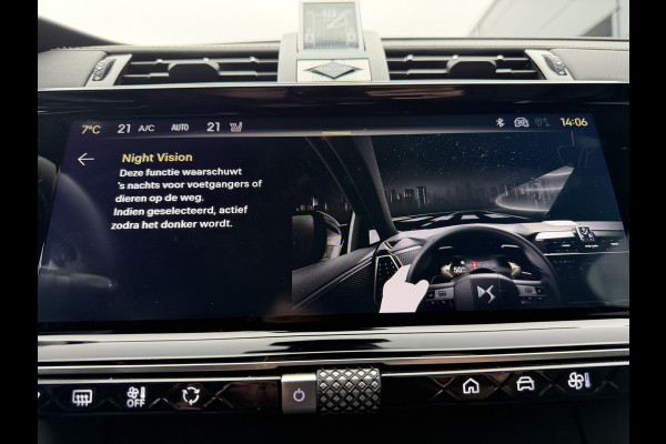 DS DS 7 225pk E-Tense Etoile (Elektrisch Schuifdak - Trekhaak - NightVision - Focal Electra - Leder incl verwarming/koeling/massage/gehe