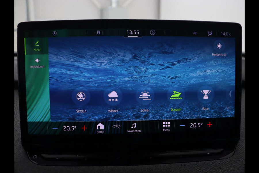 Škoda ENYAQ iV 80 | Trekhaak | Camera | Stuurverwarming | Carplay | Navigatie | 19'' | Full LED | Cruise control | Half leder | Parkeerhulp | Climate control