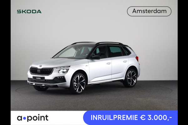 Škoda Kamiq Monte Carlo 1.0 TSI 85 kW / 115 PK SUV 7 versn. DS | Navigatie Pakket | Travel Assist Plus | Mechanisch wegklapbare trekhaak | Winter Pakket | Charging | 18 inch lichtmetalen velgen Ursa Monte Carlo