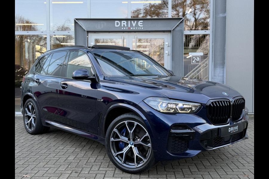 BMW X5 xDrive45e High Ex. M-Sport|Individual|SOH93%|Pano|Laser|CoPilot|21"|HUD|HIFI|Trekhaak|Tansanit