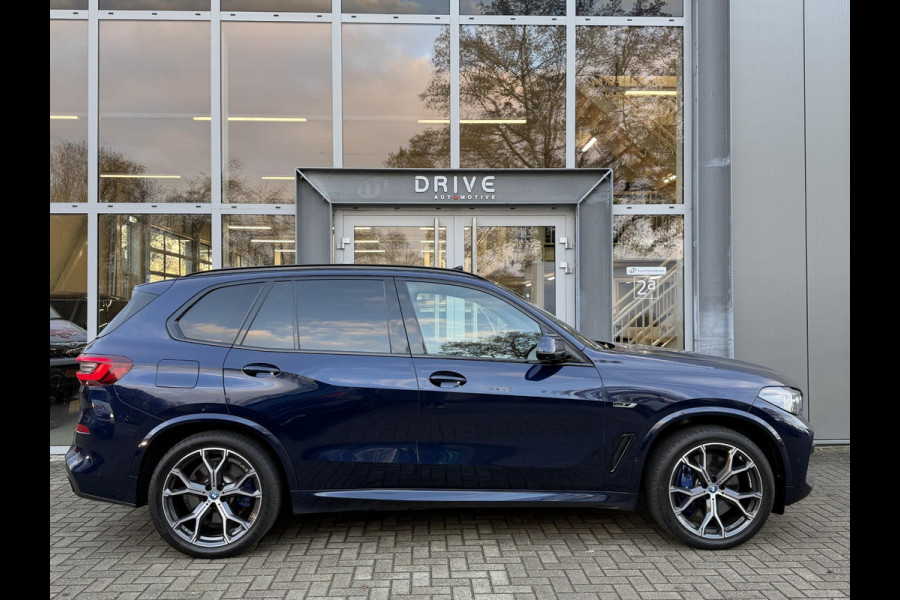 BMW X5 xDrive45e High Ex. M-Sport|Individual|SOH93%|Pano|Laser|CoPilot|21"|HUD|HIFI|Trekhaak|Tansanit