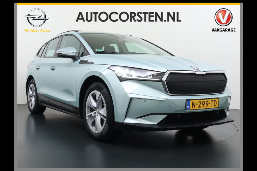 Škoda ENYAQ iV 60 Pano-Dak Camera Trekhaak Navi Ecc Apple Carplay Android Auto Cruise Control Pdc DAB Lmv 19" Keyless Led Connected services SOH 89%  Origineel Nederlandse Auto