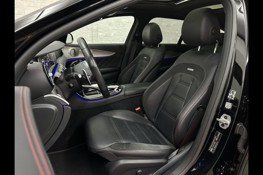 Mercedes-Benz E-Klasse Estate 53 AMG 4MATIC | Luchtvering | 360 View | Burmester | Distronic+ | Memory | Multibeam-LED | Bovag Garantie | Widescreen | Panorama | Leder | Trekhaak | Sfeerverlichting | Night-Pakket | 20'' | Carplay | Stoelverwarming |