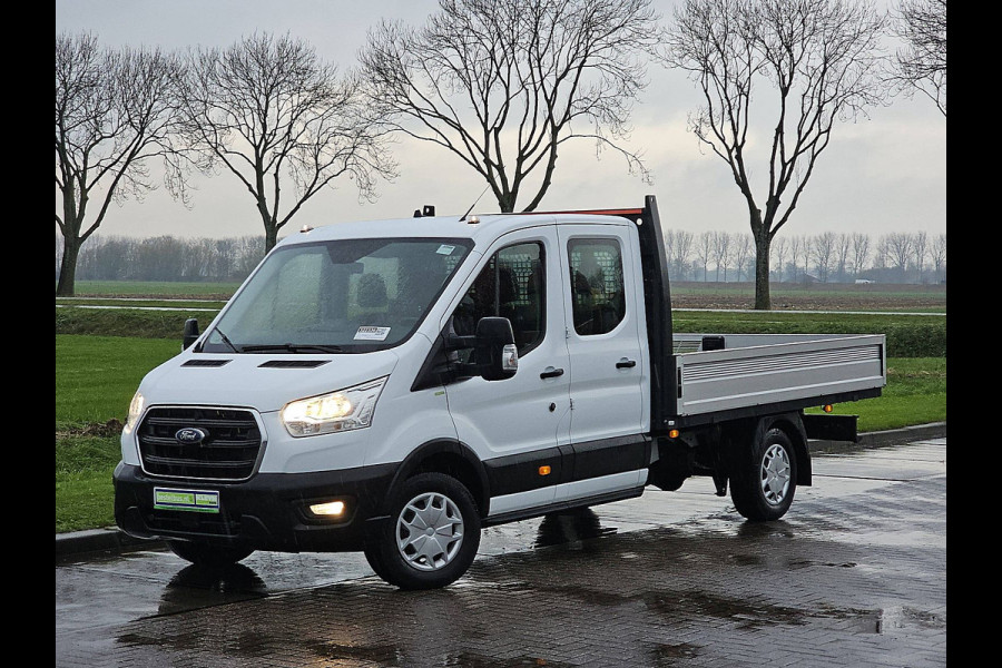 Ford Transit 350 2.0 TDCI L4H1 DC Open-Laadbak Airco 130Pk Stoelverwarming 1e Eigenaar Oh-Historie!