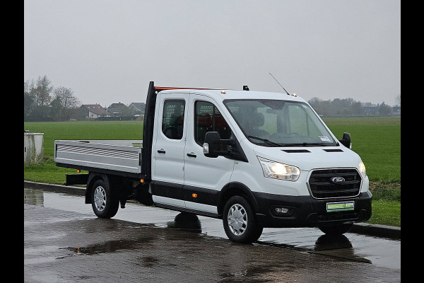 Ford Transit 350 2.0 TDCI L4H1 DC Open-Laadbak Airco 130Pk Stoelverwarming 1e Eigenaar Oh-Historie!
