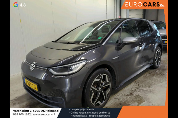 Volkswagen ID.3 First Plus 58 kWh Airco Navi Carplay 19" LM Velgen Adaptive Cruise Control LED Matrix IQ Light DAB+ Alcantara PDC VA + Camera Stoel/Stuurwielverwarming