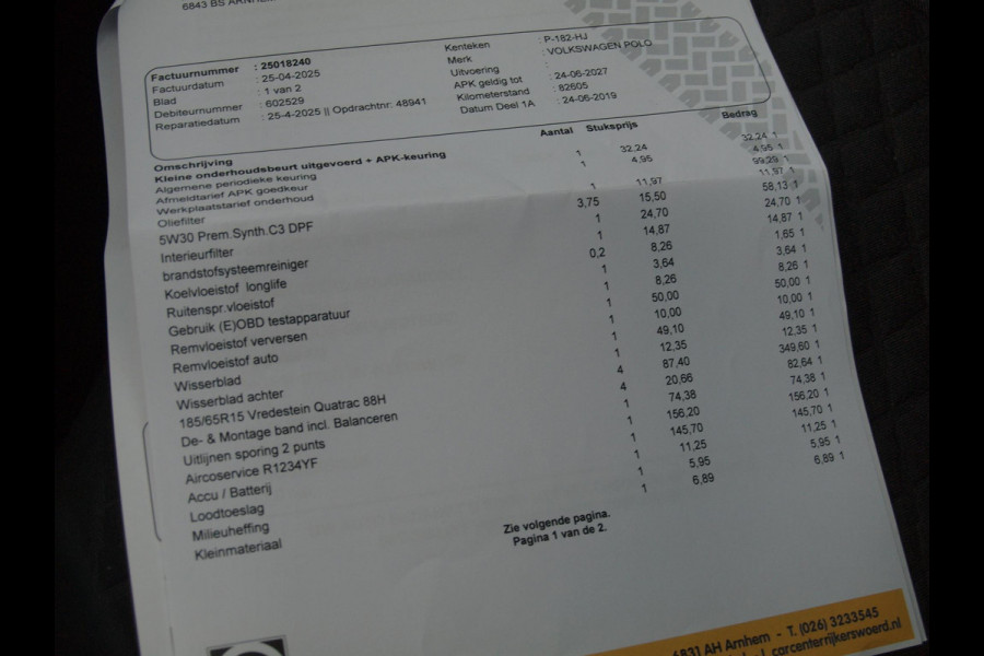 Volkswagen Polo 1.0 JOIN | Cruise Control | Parkeersensoren | Stoelverwarming | Navigatie |