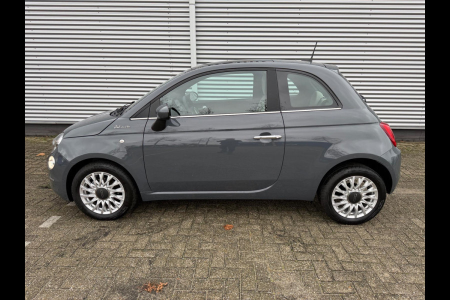 Fiat 500 1.0 Hybrid Dolcevita, Panorama, cruisecontrol,Carplay/Andriod,Leder/alcantara,was Loterijprijs!