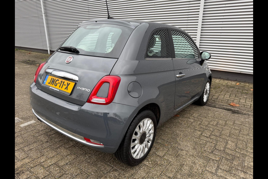 Fiat 500 1.0 Hybrid Dolcevita, Panorama, cruisecontrol,Carplay/Andriod,Leder/alcantara,was Loterijprijs!