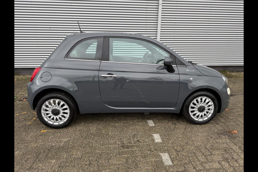 Fiat 500 1.0 Hybrid Dolcevita, Panorama, cruisecontrol,Carplay/Andriod,Leder/alcantara,was Loterijprijs!