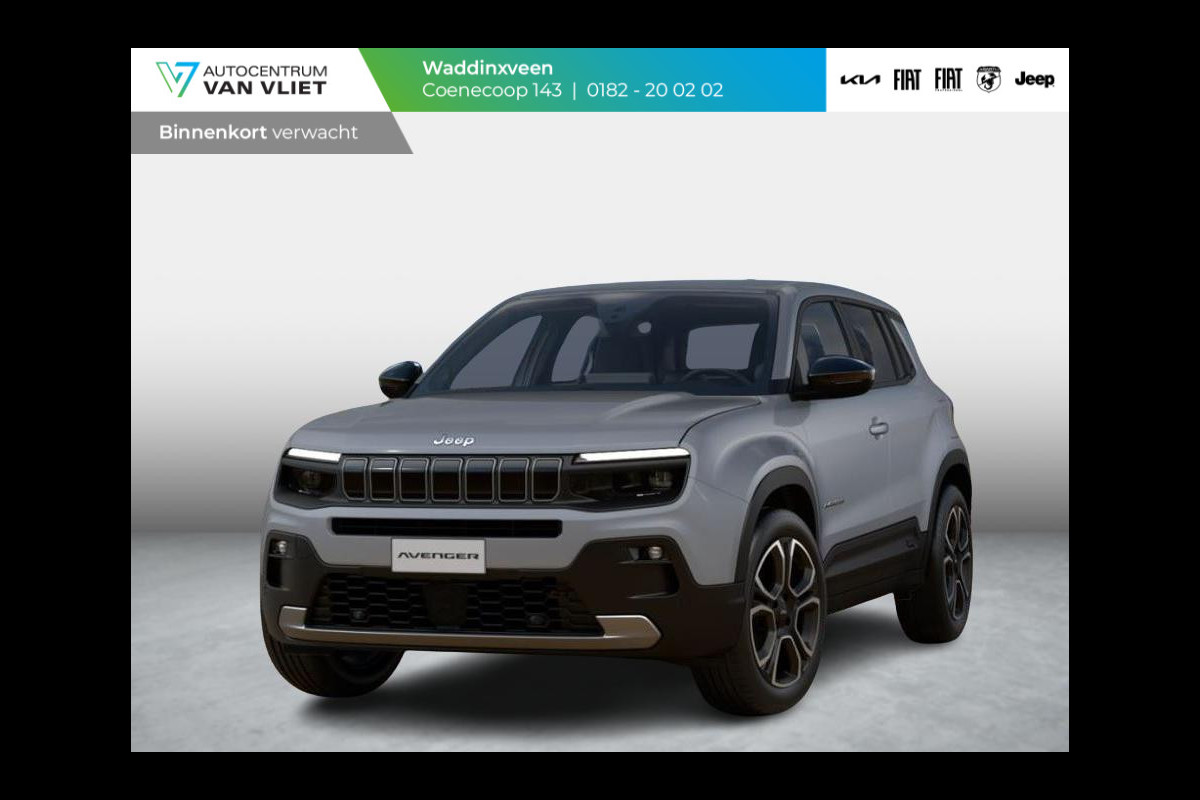 Jeep Avenger Summit 54 kWh | Infotainment&Convenience Pack & Warmtepomp | Winter Pack | Storm Grey