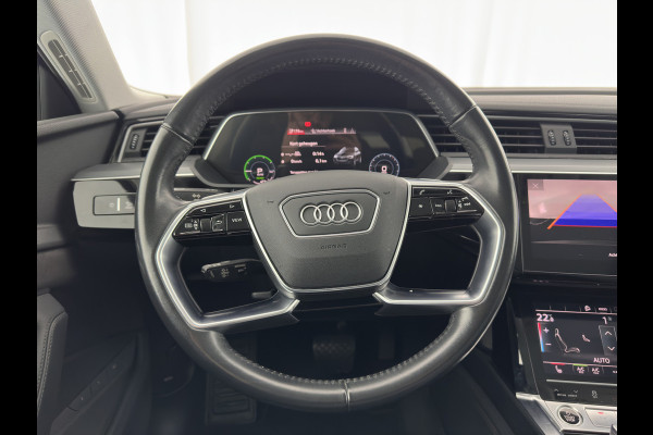 Audi e-tron 55 quattro Business edition Plus 95 kWh [ 3-Fase ] {SOH-88%} (INCL-BTW) *PANO | LEATHER | ADAPTIVE-CRUISE | FULL-LED | DIGI-COCKPIT | KEYLESS | MEMORY-PACK | CAMERA | NAVI-FULLMAP | SHIFT-PADDLES | DAB+ | COMFORT-SEATS | 20''ALU*