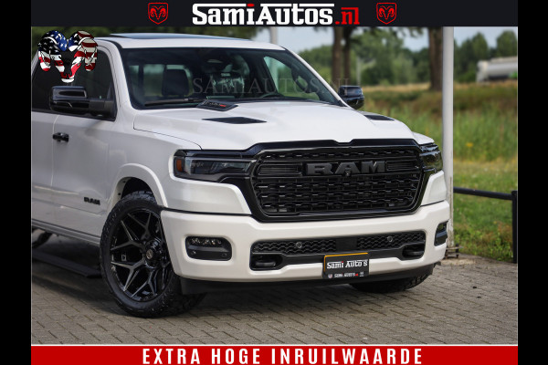 Dodge Ram 1500 Limited Night High Output 540HP 706Nm | Massage + Full Option | De Meest Luxe en Volle Pick-Up in zijn Klasse | Comfortabele Dubbele Cabine met Royale 5 Zitplaatsen | BPM vrij | Nu Leverbaar uit Voorraad | Voorraad Nr 2336 - 7700