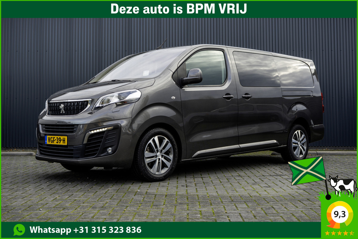 Peugeot Expert 2.0 BlueHDI 122PK | L3H1 | DC | Xenon | Automaat | Schakelflippers | Carplay | Camera | 5-Persoon