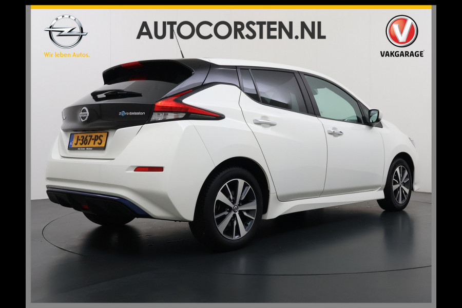 Nissan Leaf Acenta 40kWh Navi Camera Adap.Cruise Apple Carplay Android Ecc SOH 88% DAB Stuur-Stoel-Achterbankverwarming Lmv Privacy Glas Rijstrooksensor Origineel Nederlandse Auto 1e Eigenaar