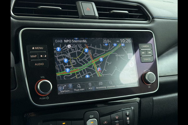 Nissan Leaf Acenta 40kWh Navi Camera Adap.Cruise Apple Carplay Android Ecc SOH 88% DAB Stuur-Stoel-Achterbankverwarming Lmv Privacy Glas Rijstrooksensor Origineel Nederlandse Auto 1e Eigenaar