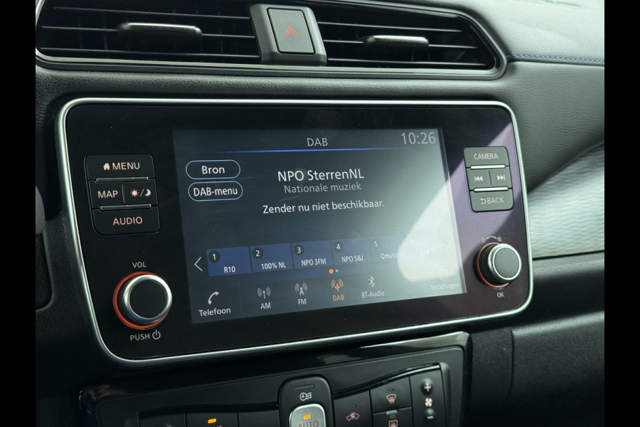Nissan Leaf Acenta 40kWh Navi Camera Adap.Cruise Apple Carplay Android Ecc SOH 88% DAB Stuur-Stoel-Achterbankverwarming Lmv Privacy Glas Rijstrooksensor Origineel Nederlandse Auto 1e Eigenaar