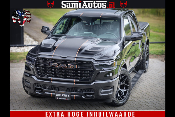 Dodge Ram 1500 Limited SPORT H.O 540HP 706Nm | Massage + Full Option | De Meest Luxe en Volle Pick-Up in zijn Klasse | Comfortabele Dubbele Cabine met Royale 5 Zitplaatsen | BPM vrij | Nu Leverbaar uit Voorraad | Voorraad Nr 2331