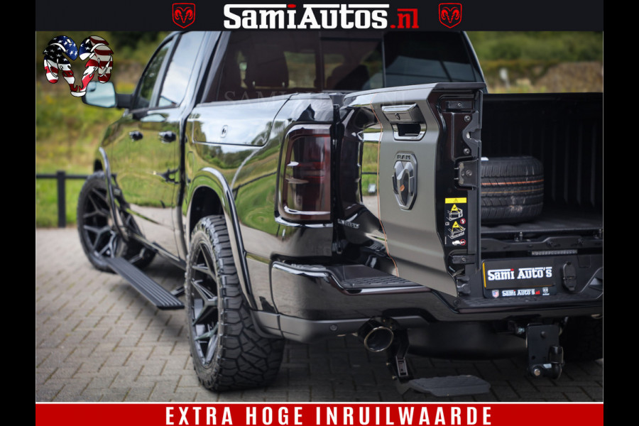Dodge Ram 1500 Limited SPORT H.O 540HP 706Nm | Massage + Full Option | De Meest Luxe en Volle Pick-Up in zijn Klasse | Comfortabele Dubbele Cabine met Royale 5 Zitplaatsen | BPM vrij | Nu Leverbaar uit Voorraad | Voorraad Nr 2331