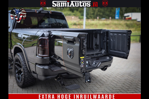 Dodge Ram 1500 Limited SPORT H.O 540HP 706Nm | Massage + Full Option | De Meest Luxe en Volle Pick-Up in zijn Klasse | Comfortabele Dubbele Cabine met Royale 5 Zitplaatsen | BPM vrij | Nu Leverbaar uit Voorraad | Voorraad Nr 2331