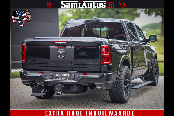 Dodge Ram 1500 Limited Night H.O 540HP 706Nm | Massage + Full Option | De Meest Luxe en Volle Pick-Up in zijn Klasse | Comfortabele Dubbele Cabine met Royale 5 Zitplaatsen | BPM vrij | Nu Leverbaar uit Voorraad | Voorraad Nr 2349 -  5159