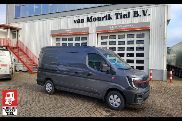 Renault Master 150.35 - L2H2 GESLOTEN - EURO 6 - METALLIC ASFALT - TREKHAAK - V-32-JZF - BPM VRIJ!